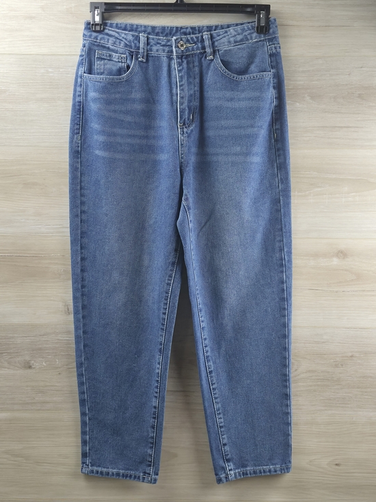 Dazy Denim - DAZY High Waist Mom Jeans Blue Relaxed Tapered Carrot Leg Minimalist Size‎ M